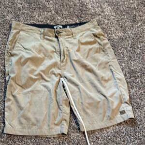Billabong Men's Khaki Flat Front Shorts